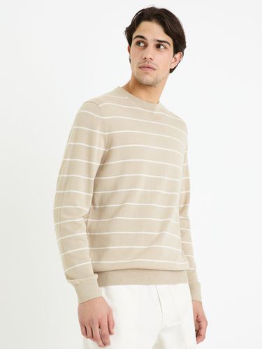 Celio Decoton Sweater Beige - Celio - Modalova