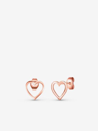 Vuch Vrisan Rose Gold Earrings Pink - Vuch - Modalova