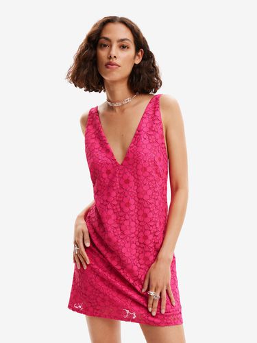Desigual Lace Dresses Pink - Desigual - Modalova
