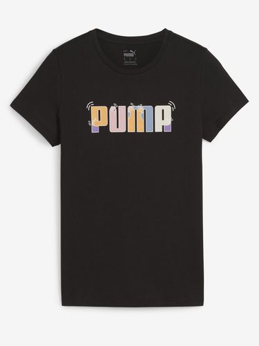 Puma ESS+ Graphic T-shirt Black - Puma - Modalova