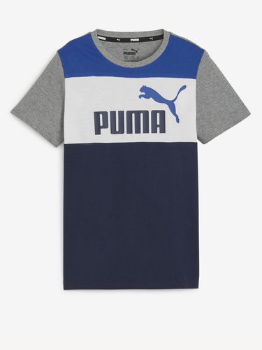 Puma ESS Block Kids T-shirt Grey - Puma - Modalova