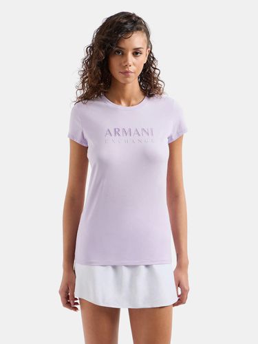 Armani Exchange T-shirt Violet - Armani Exchange - Modalova