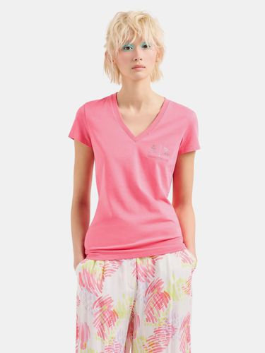 Armani Exchange T-shirt Pink - Armani Exchange - Modalova