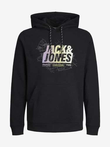 Jack & Jones Map Sweatshirt Black - Jack & Jones - Modalova