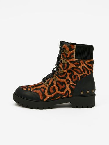 Biker Leopard Ankle boots - Desigual - Modalova