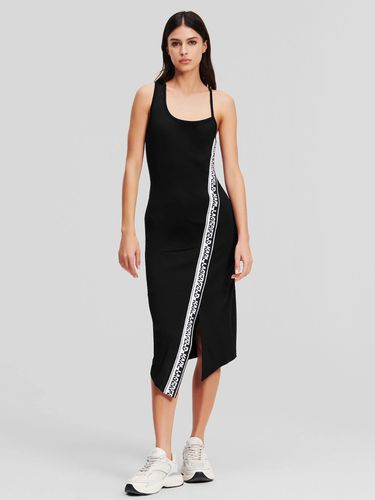 Logo Tape Jersey Dresses - Karl Lagerfeld - Modalova