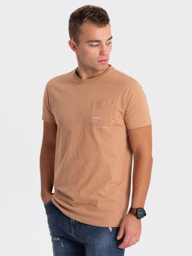 Ombre Clothing T-shirt Brown - Ombre Clothing - Modalova
