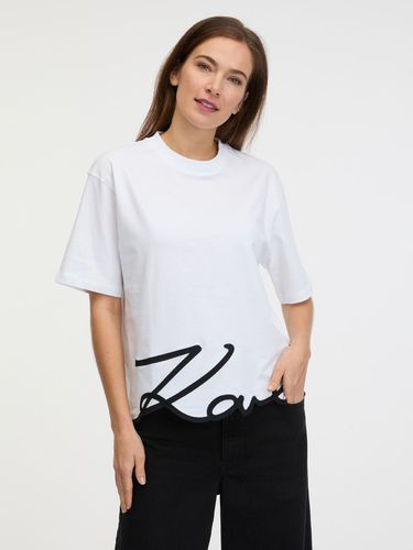 Karl Signature T-shirt - Karl Lagerfeld - Modalova