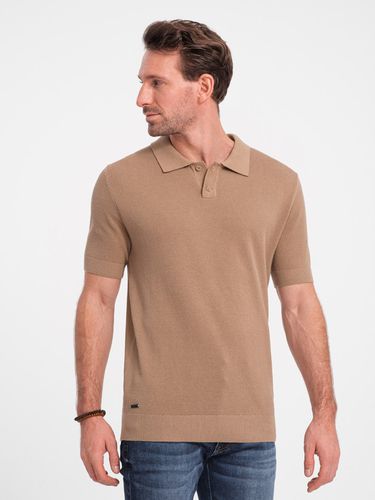 Ombre Clothing Polo Shirt Brown - Ombre Clothing - Modalova