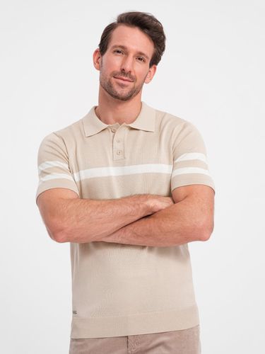 Ombre Clothing Polo Shirt Beige - Ombre Clothing - Modalova
