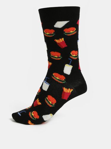 Happy Socks Hamburger Socks Black - Happy Socks - Modalova