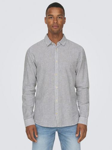 ONLY & SONS Caiden Shirt Blue - ONLY & SONS - Modalova