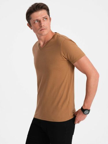 Ombre Clothing T-shirt Brown - Ombre Clothing - Modalova