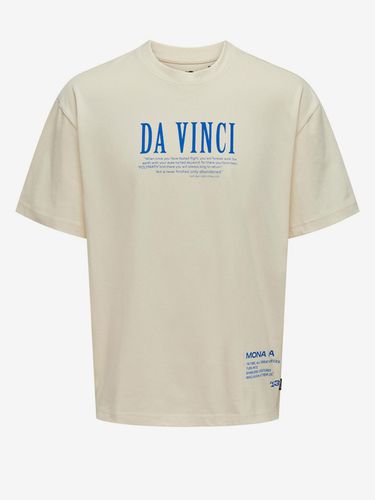 ONLY & SONS Vinci T-shirt White - ONLY & SONS - Modalova
