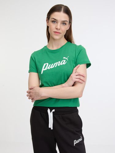 Puma ESS+ Script T-shirt Green - Puma - Modalova