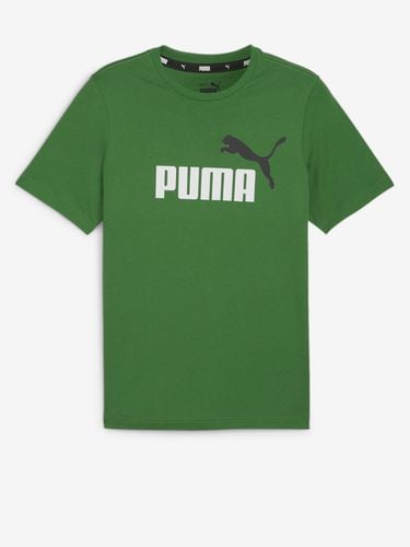 Puma ESS+ 2 Col Logo T-shirt Green - Puma - Modalova