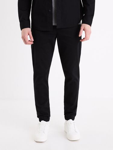 Celio Foplane Trousers Black - Celio - Modalova