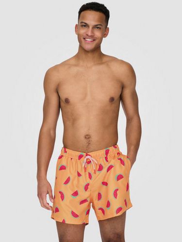 ONLY & SONS Ted Swimsuit Orange - ONLY & SONS - Modalova