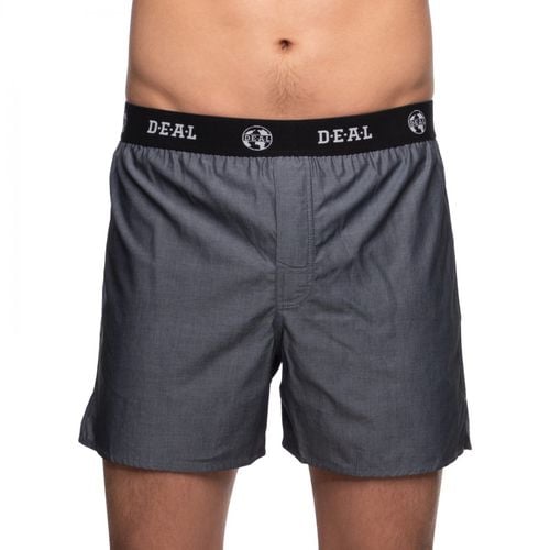 D.E.A.L International Boxershorts Denim Schwarz mit Logobund - D.E.A.L. International - Modalova