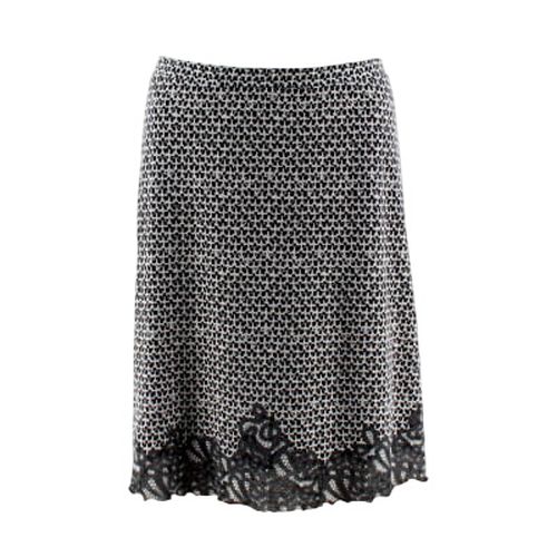 Jupe blanche à imprimés noirs - Taille 40 - Street One - Modalova