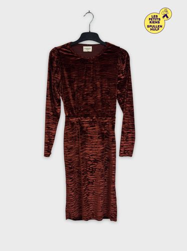 Robe bordeaux en velours côtelé - Symbiose Collection - Modalova