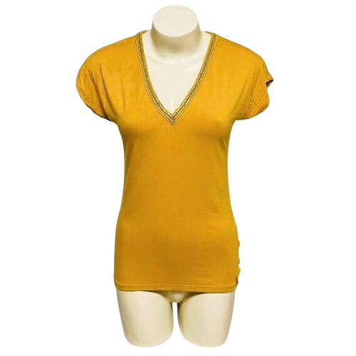 T-shirt femme à col V - Morgan - L - Morgan - Modalova