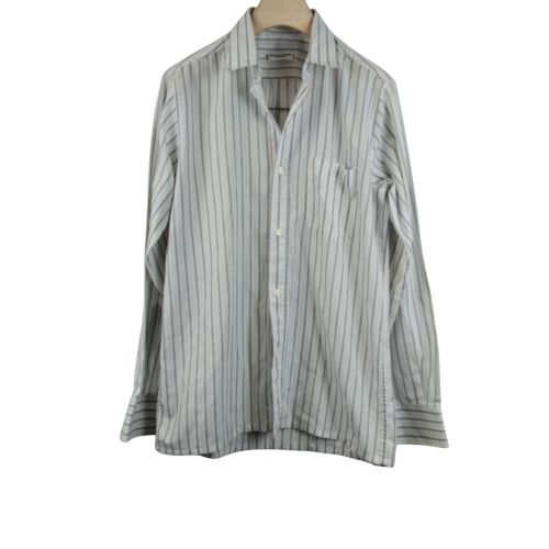 Yves - chemise blanche à rayures grise - Taille 2 - Saint Laurent - Modalova