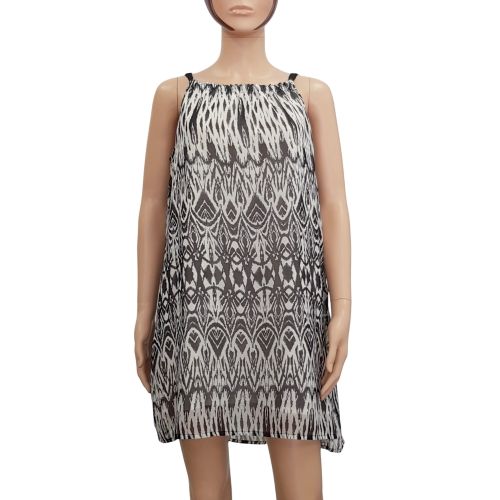 T S Robe en voile imprimé et écru - Le Temps des Cerises - Modalova