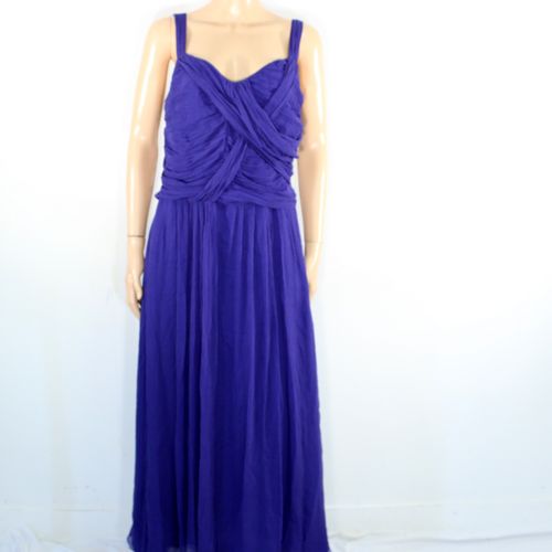 Robe Soirée Longue Marine Taille Estimée M - Zapa - Modalova