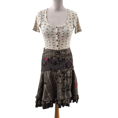Jupe brodée - Desigual - T36 - Desigual - Modalova