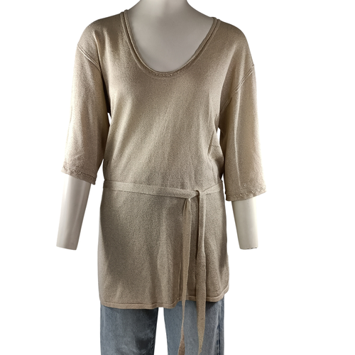 Pull tunique avec ceinture - 40 - Caroll - Modalova