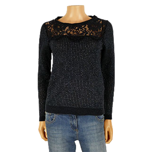 Pull brillant avec dentelle - taille XS - Etam - Modalova