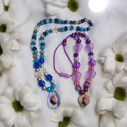 Lot de deux colliers reine des neige - Disney - Modalova