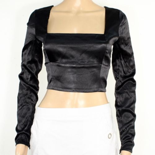 Crop Top Noir ZARA Taille M - Zara - Modalova
