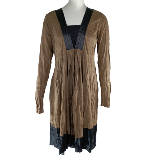 Robe froissée beige - S - Lauren Vidal - Modalova