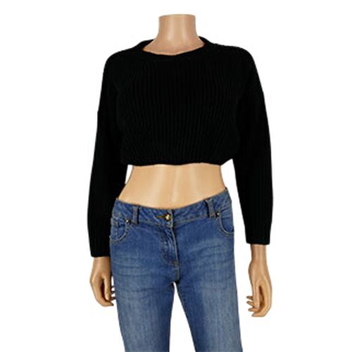 Pull Crop Top à manches longues - Taille S - Shein - Modalova