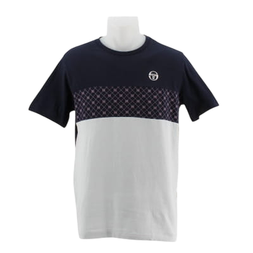 T-shirt foncé et blanc imprimé - Taille L - Sergio Tacchini - Modalova