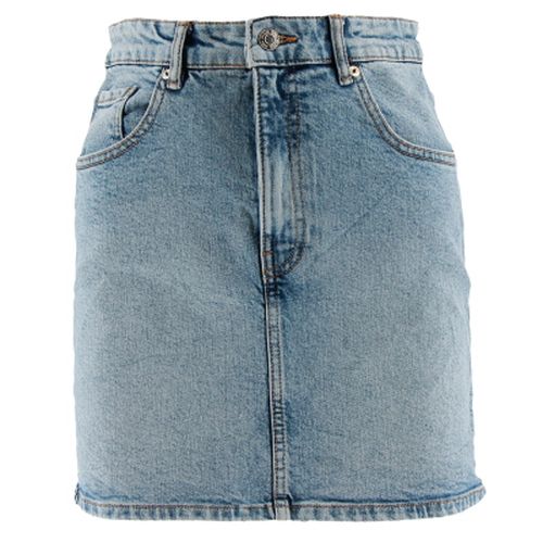 Mini jupe chinée en jeans - S - Zara - Modalova