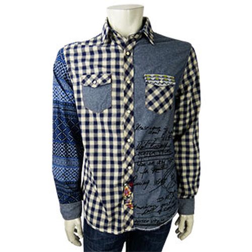 Chemise et beige à carreaux - taille M - Desigual - Modalova