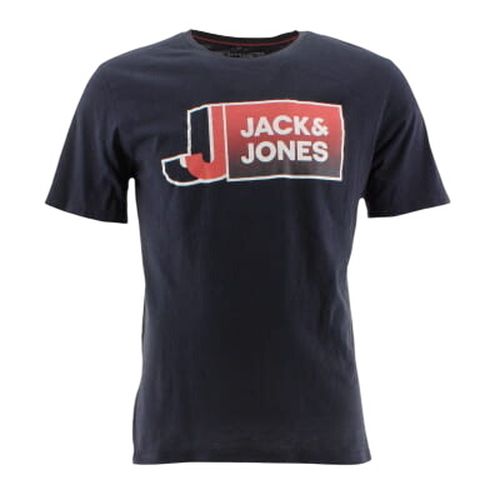 T-shirt marine imprimé - taille L - Jack & Jones - Modalova