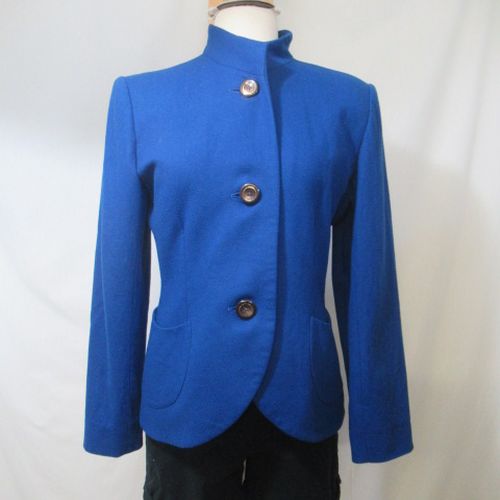 M103 - Veste style blazer à col montant - Yves "Variation" - Taille M (estimation) - Saint Laurent - Modalova