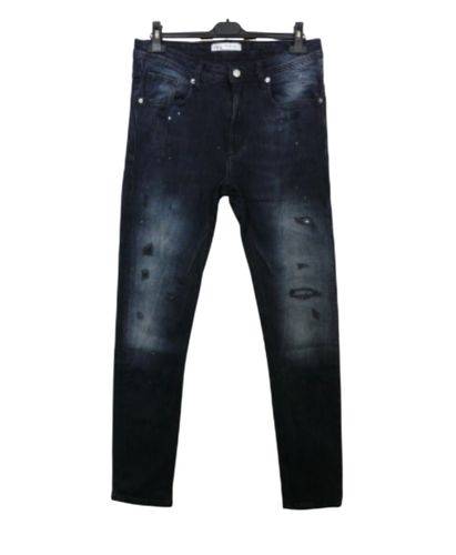 HO205 - Jean slim "éclaboussures de peinture" - Taille 42 - Zara - Modalova