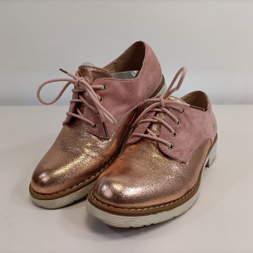 Derby or rose Rose Gold cuir - Richelieu originales T 36 chaussures printemps/ été - Label Emmaus - Modalova