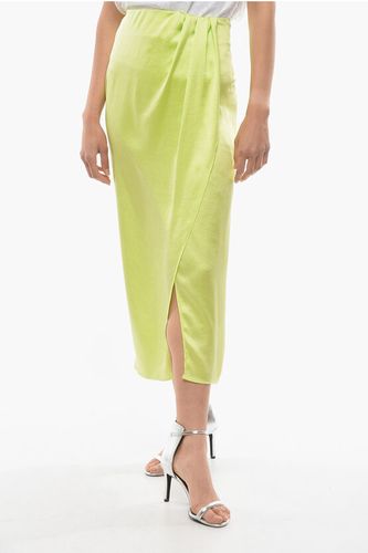 Maxi Frontal Split Satin Longuette Skirt size 40 - The Andamane - Modalova