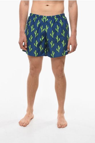 All Over Cactus Printed Swim Shorts size Xl - Yes I Am - Modalova