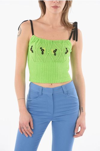 Argyle Crop Top with knotted Straps size M - Cormio - Modalova