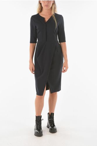 Asymmetrical Neckline MAFFY Midi Dress with Front Split Größe 38 - Ixos - Modalova
