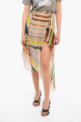Asymmetrical O-RUBINO Skirt with Belted Waist size L - Diesel - Modalova