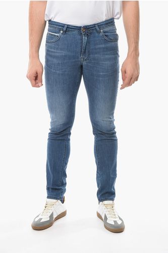 BLU Slim Fit Jeans with Logo-Button 17cm size 48 - Briglia 1949 - Modalova