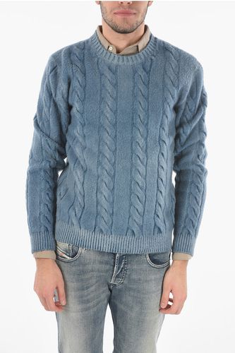Cable-knit Virgin Wool Crew-neck Sweater size L - Altea - Modalova